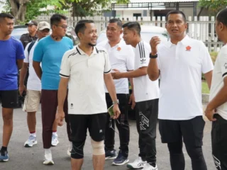 Korem 084/Bhaskara Jaya Gelar Olahraga Bersama Mitra Strategis