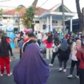PLN Jatim Gelar Senam HUT 81 Kemerdekaan RI di Darmo Surabaya